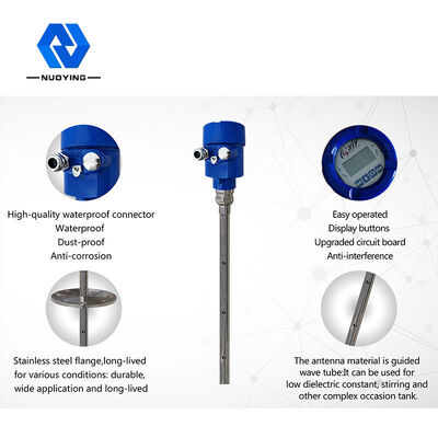 comprar Transmisor de nivel de radar de onda guiada con sonda coaxial NYRD704 de 1,8 GHz para líquidos con alcance de 6 m/15 m y antena de varilla online manufacture