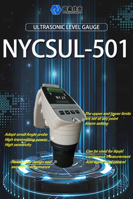 Good price 4-20mA Ultrasonido medidor de nivel del líquido del agua NYCSUL-501 Sensor de alta precisión de ultrasonido medidor de nivel de profundidad del líquido en línea