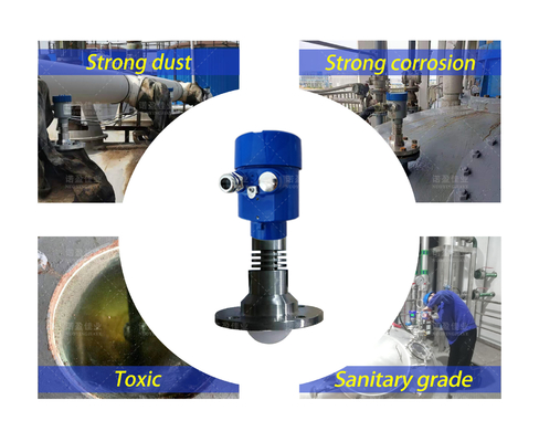 Good price Rango de frecuencias 26GHz Exia ll C Tó Ga/ Exd ia llC T6 GbSignal de salida: 4...20mA/HART(dos/cuatro) RS485/Modbus... Sensor de nivel de agua de radar NYRD-TJ-A sin contacto 26GHz en línea