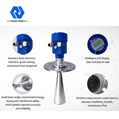 Un buen precio. Contador de nivel de radar de 26 GHz para tanques de almacenamiento de líquidos de tipo sanitario y contenedores altamente corrosivos en línea