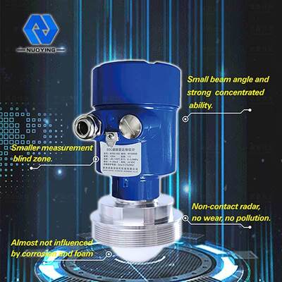 Un buen precio. Sensor de radar de 80 GHz Medidor de nivel de radar de 80 GHz resistente a la corrosión Ambientes hostiles para exteriores Medidor de nivel de radar de 80 GHz en línea
