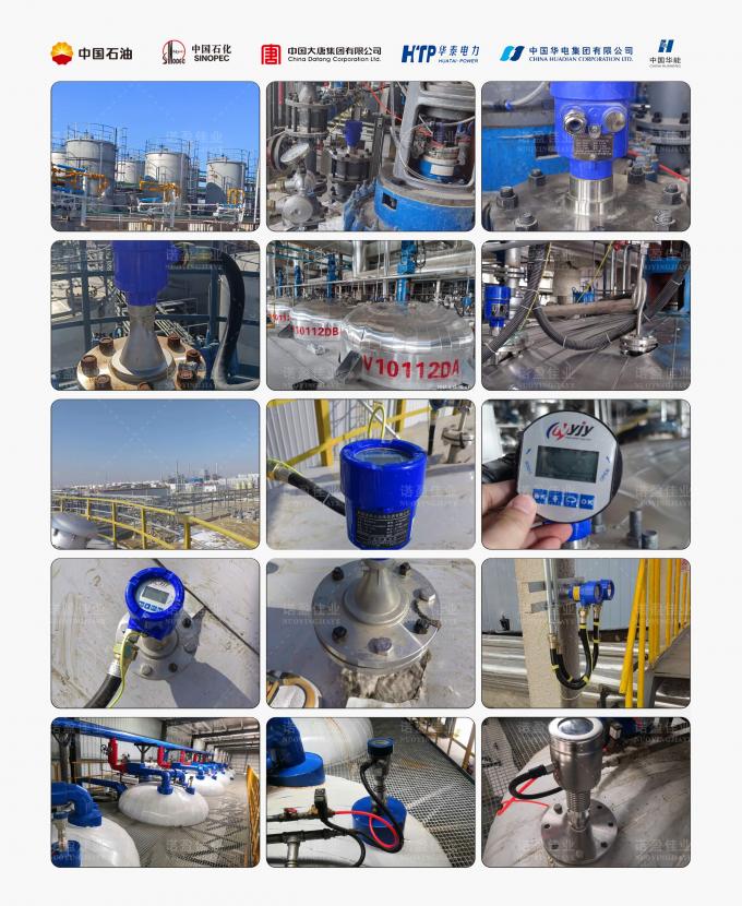 Contador de nivel de radar de 26 GHz para tanques de almacenamiento de líquidos de tipo sanitario y contenedores altamente corrosivos 4