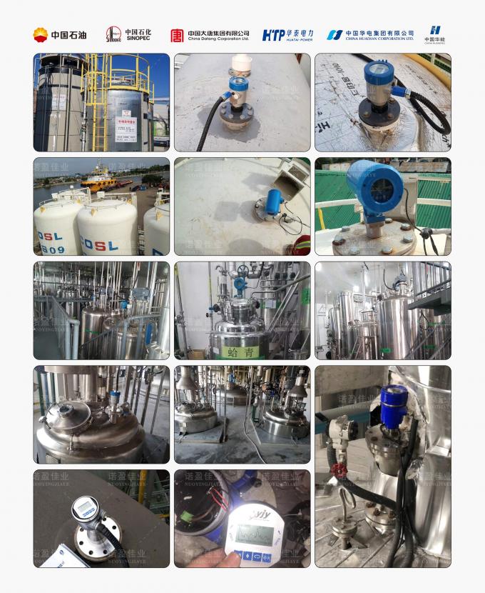 Medidor de nivel de radar sin contacto 26Ghz Transmisor de nivel de radar 4-20 MA 26g Sensor de nivel de líquido de radar 7