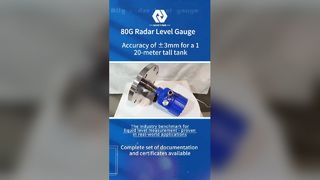 Medición de alta precisión del medidor de nivel de radar de 80 GHz